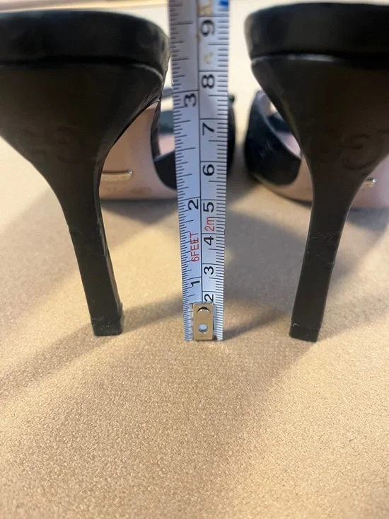 Gucci Black Leather Horsebit Open-Toe Slide Mules - Picture 6 of 8